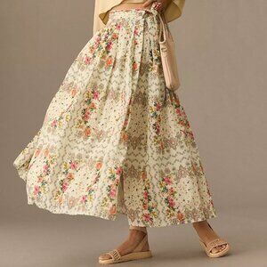 By Anthropologie Wrap Maxi Skirt, Size 6